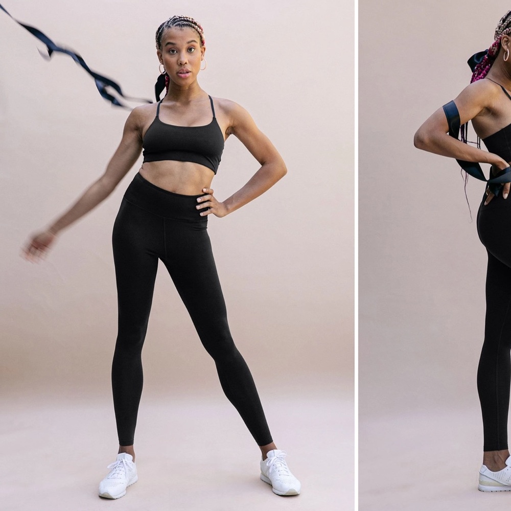 girlfriend FLOAT high rise leggings - black/small